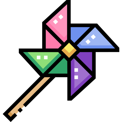 Pinwheel Detailed Straight Lineal color icon