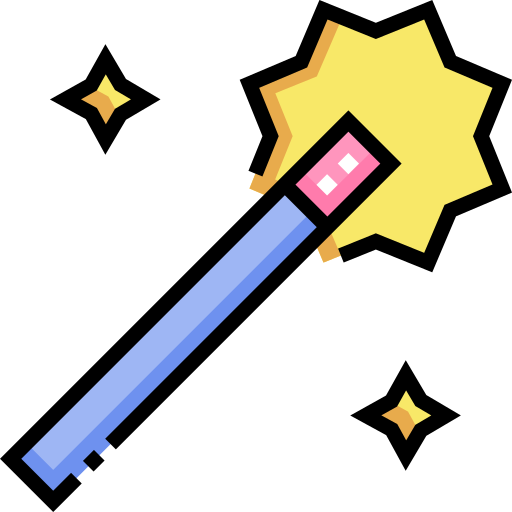 Magic wand Detailed Straight Lineal color icon