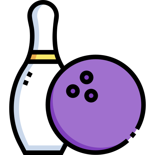 Bowling Detailed Straight Lineal color icon