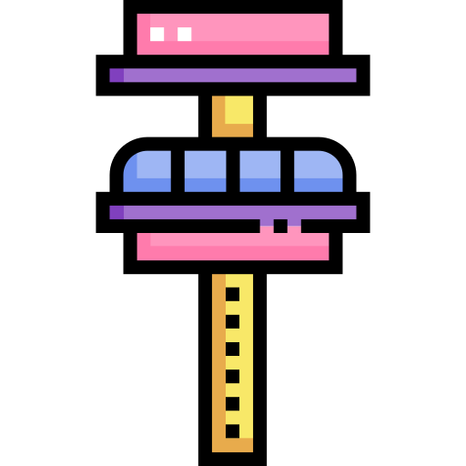 Drop tower Detailed Straight Lineal color icon