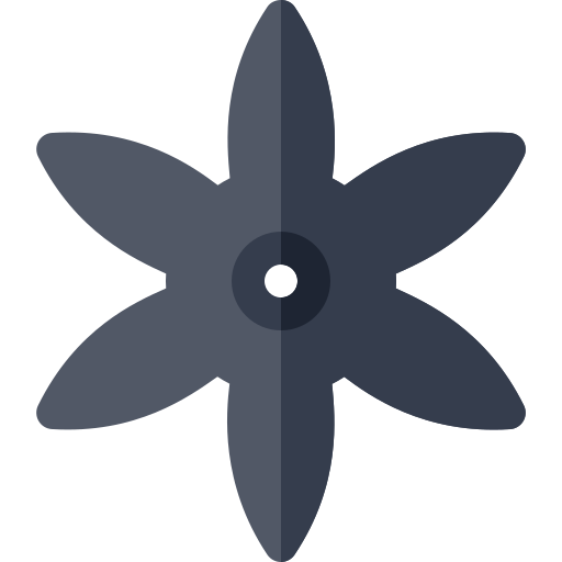Сюрикен Basic Rounded Flat иконка