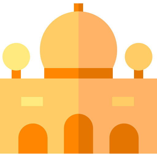 Taj mahal Basic Straight Flat icon