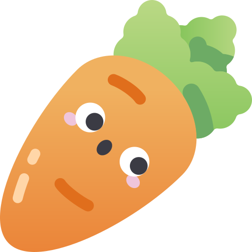 wortel Kawaii Star Gradient icoon