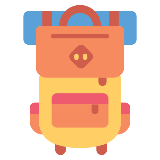 Backpack Good Ware Flat icon