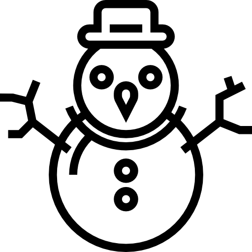 pupazzo di neve Meticulous Line icona