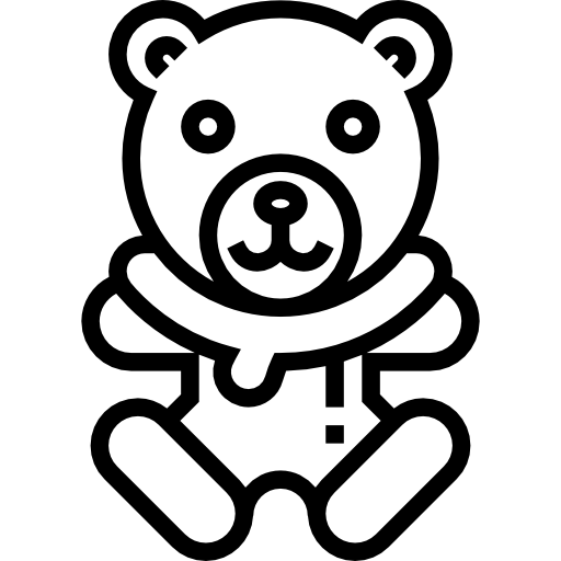urso teddy Meticulous Line Ícone