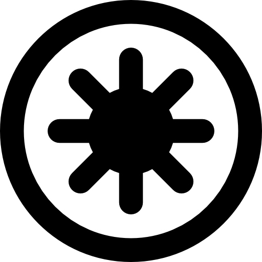 czakra Basic Rounded Lineal ikona
