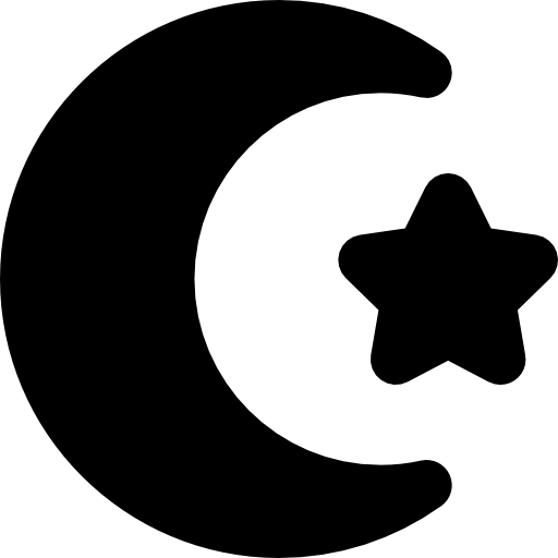 muzułmański Basic Rounded Filled ikona