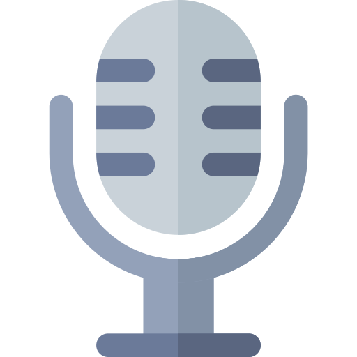 Microphone Basic Rounded Flat icon