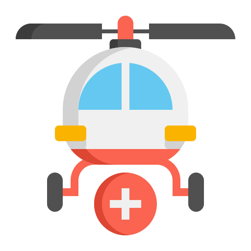 noodhelikopter Flaticons Flat icoon