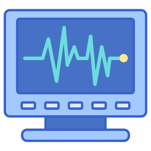 ekg-monitor Flaticons Lineal Color icon
