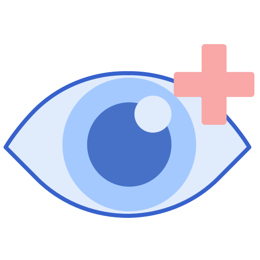 badanie wzroku Flaticons Lineal Color ikona