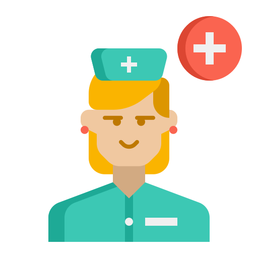 verpleegkundige Flaticons Flat icoon