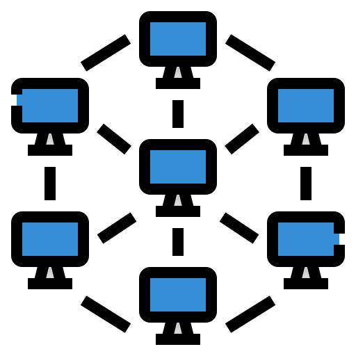redes de computadores Aphiradee (monkik) Lineal Color Ícone
