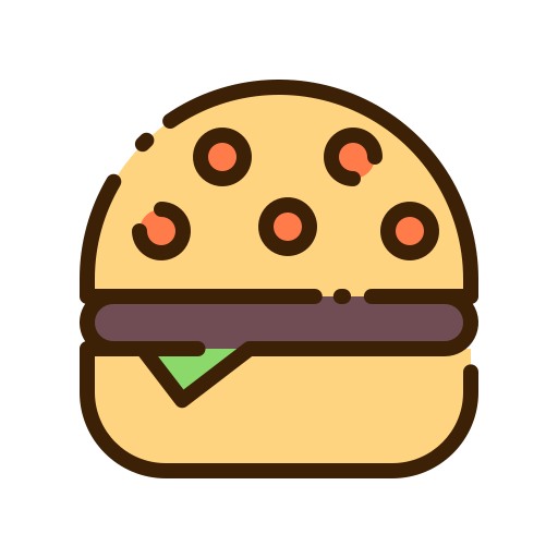 Burger Good Ware Lineal Color icon