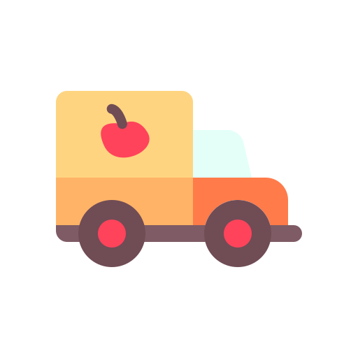 ciężarówka z żywnością Good Ware Flat ikona