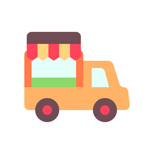 Food truck Good Ware Flat icon