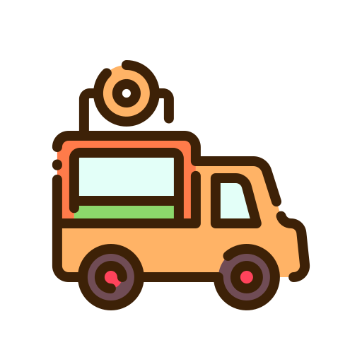 Food truck Good Ware Lineal Color icon