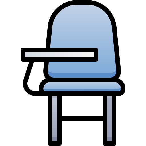 학교 책상 Generic Outline Color icon