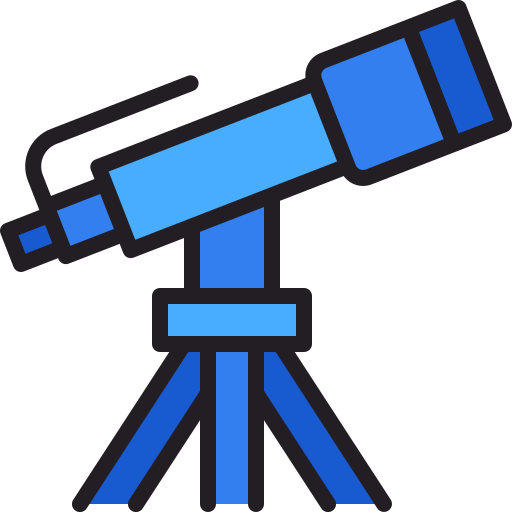 망원경 Generic Outline Color icon