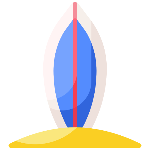 サーフボード Generic Flat icon