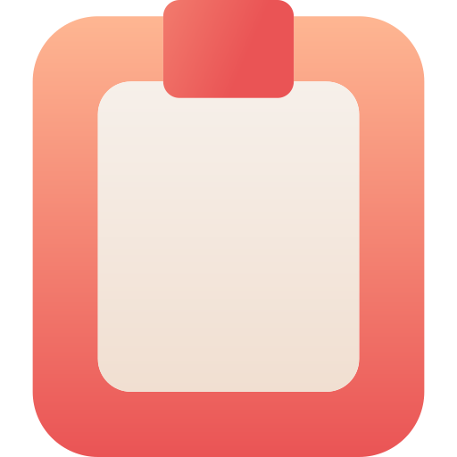 Clipboard Generic Flat Gradient icon