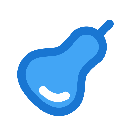 Pear Generic Blue icon