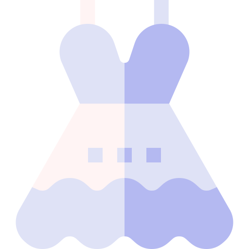 ウェディングドレス Basic Straight Flat icon