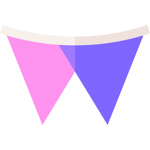 guirnalda Basic Straight Flat icono
