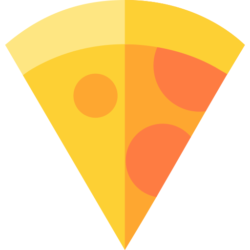pizza Basic Straight Flat icona