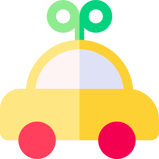 Toy car Basic Straight Flat icon