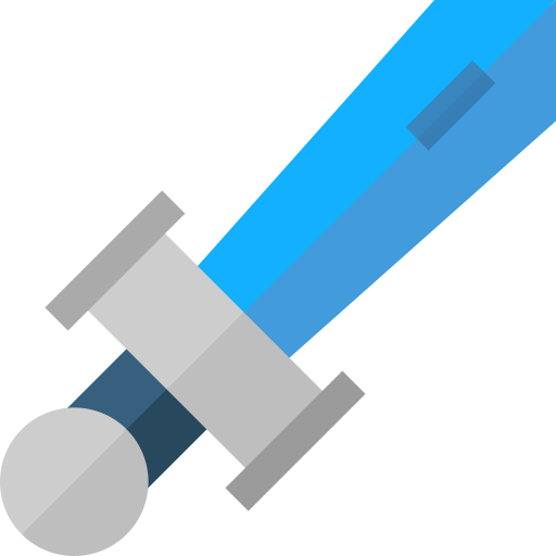 Sword Basic Straight Flat icon