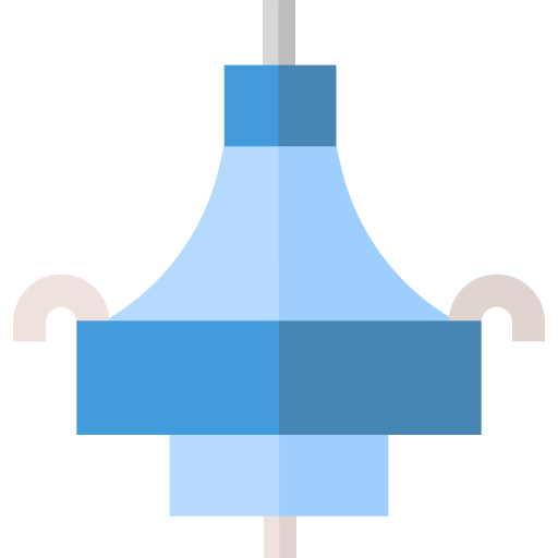 lámpara de techo Basic Straight Flat icono