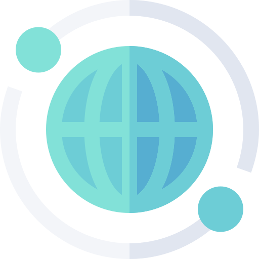 Global network Basic Straight Flat icon
