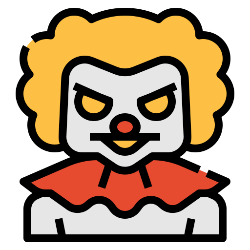 clown Linector Lineal Color icon