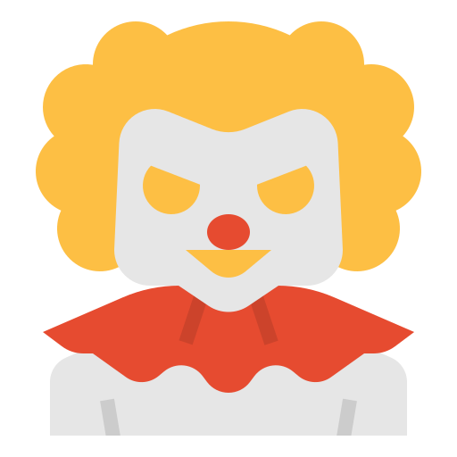 Clown Linector Flat icon