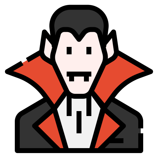 Vampire Linector Lineal Color icon
