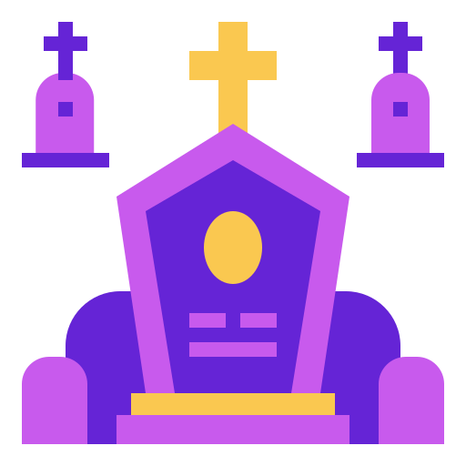 cementerio Linector Flat icono