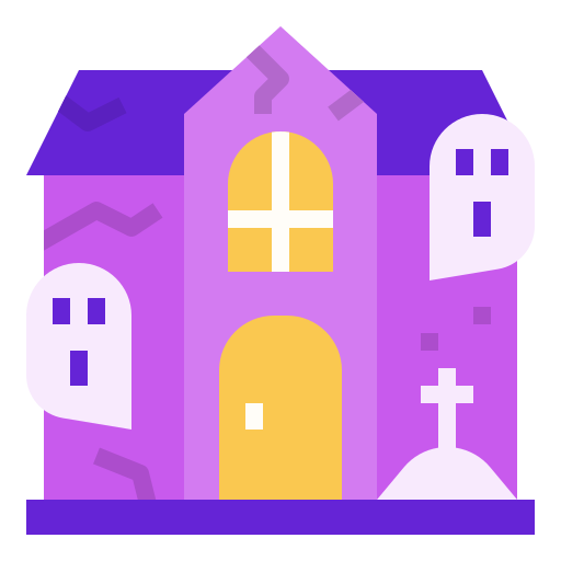 casa embrujada Linector Flat icono