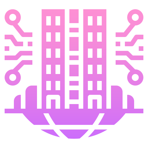 città intelligente Generic Flat Gradient icona
