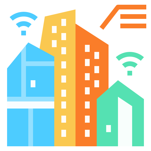 Smart city Linector Flat icon