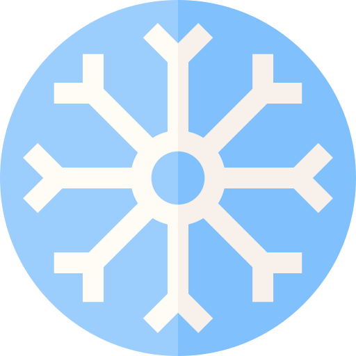 fiocco di neve Basic Straight Flat icona