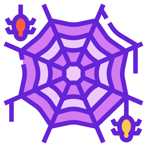 Spider web Linector Flat icon