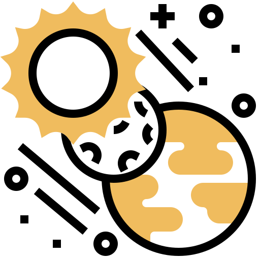 日食 Meticulous Yellow shadow icon