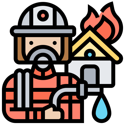Firefighter Meticulous Lineal Color icon