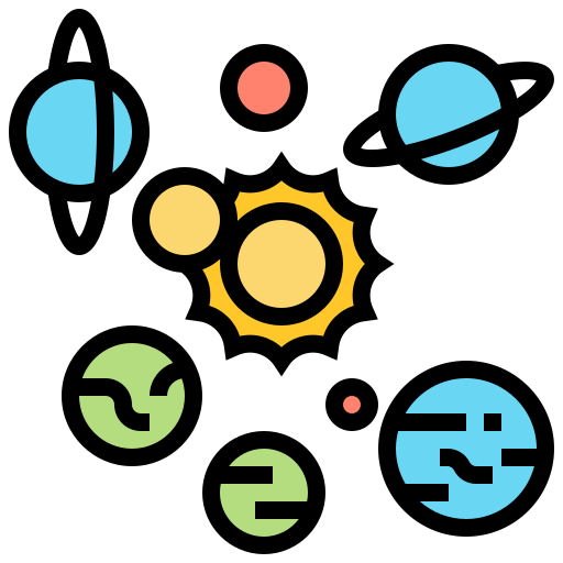Solar system Meticulous Lineal Color icon