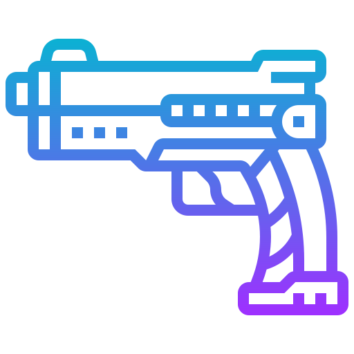 pistola espacial Meticulous Gradient icono