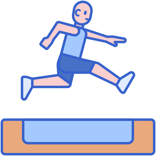 달리기 경주 Flaticons Lineal Color icon