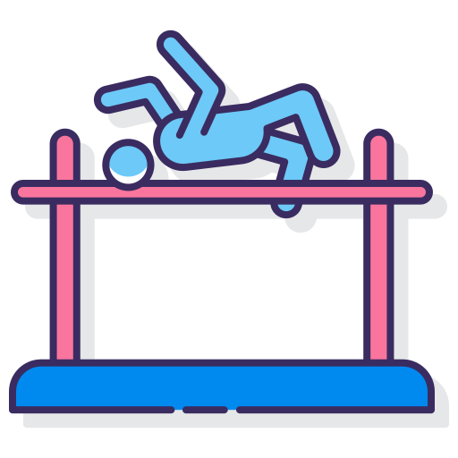 High jump Flaticons Lineal Color icon
