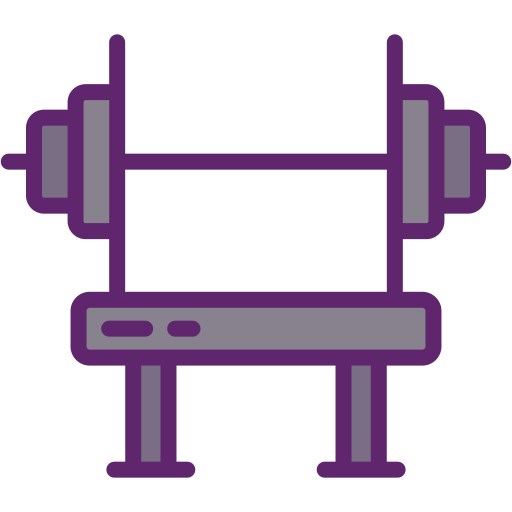 Bench press Flaticons Lineal Color icon